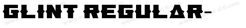 Glint Regular字体转换